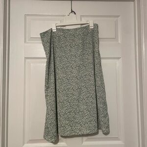 Floral & Flowy Midi Skirt